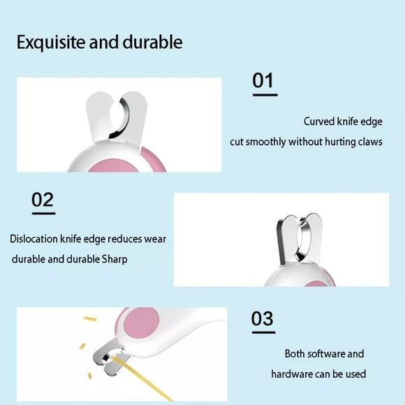 LED pet nail clippers, new in package - Picture 4 of 7